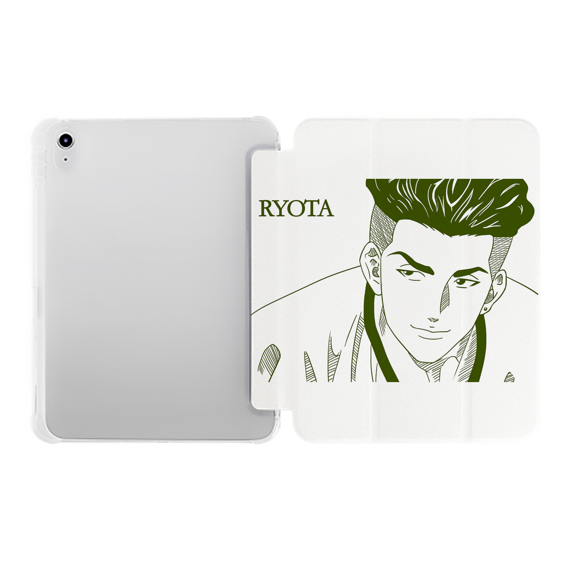 （画像用） SLAM DUNK／スラムダンク IPad ケース ペン収納付き 三つ折りスタンド PUレザー×シリコン 対応機種9.5/10.5/10.9インチ